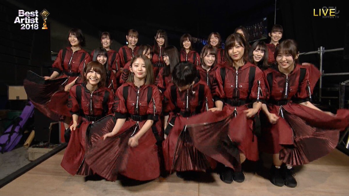欅坂46ベストアーティスト2018で『アンビバレント』披露！赤衣装と平手友梨奈の側転に注目！ | はやけん。のアイドル研究所